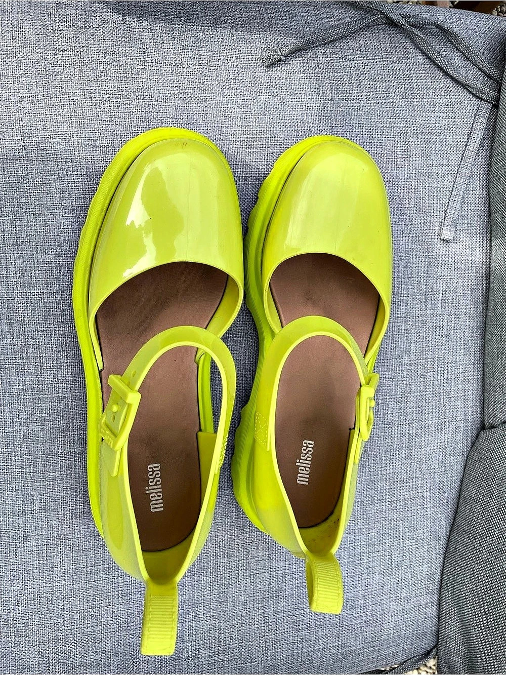 Melissa Ellie Mary Jane Flats in Green